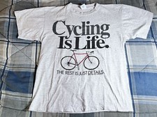 Camiseta esportiva rara anos 90 ciclismo é vida o resto é apenas detalhes bola grande comprar usado  Enviando para Brazil