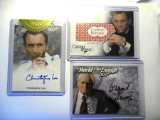 3 CARTÕES JAMES BOND CHRISTOPHER LEE DESMOND LLLEWELYN Q AUTOCASINO ROYALE JOGANDO comprar usado  Enviando para Brazil