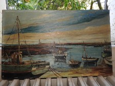 Tableau marine huile d'occasion  Les Mages