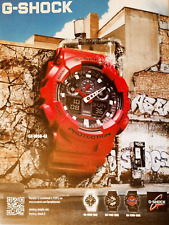 Relógio vintage G-SHOCK CASIO anúncio impresso!!  Vermelho GA-100B GA-120B comprar usado  Enviando para Brazil