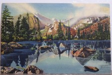 Cartão postal Colorado CO Rocky Mountain National Park Bear Lake Glacier Gorge PC antigo comprar usado  Enviando para Brazil