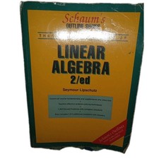 Vintage  Math Book Schaum's Linear Algebra 2 Ed School Book  [Sooftcover]  comprar usado  Enviando para Brazil