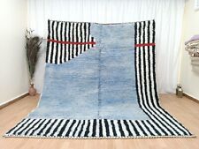 FEITO SOB ENCOMENDA - Tapete personalizado marroquino turquesa feito à mão tapete boêmio de lã azul comprar usado  Enviando para Brazil