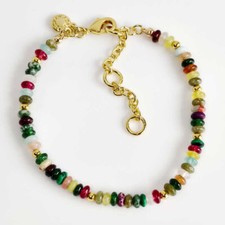 Novo 7,5" Jcrew Boho Pulseira de Contas de Pedra Chique Feminina Festa Férias Joia Presente, usado comprar usado  Enviando para Brazil