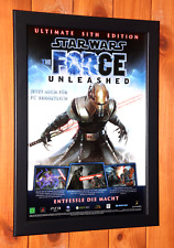 Star Wars The Force Unleashed PS2 Xbox 360 raro pequeno pôster/página de anúncio emoldurada. comprar usado  Enviando para Brazil
