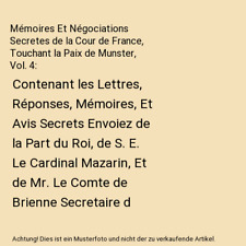 Mémoires négociations secret gebraucht kaufen  Trebbin