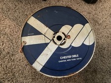 Carrete y cable aislante trenzado vintage CHESTER CABLE segunda mano  Embacar hacia Mexico