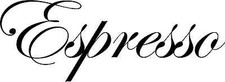 Espresso vinyl decal for sale  Baldwinsville