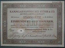 Kammgarnspinnerei stöhr aktie gebraucht kaufen  Deutschland