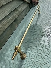 Toalhas ou cortinas antigas de latão maciço trilho de latão original vitoriano. comprar usado  Enviando para Brazil