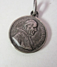 Medalhão de Prata Papa Pontífice Max Joannes XXIII Pingente Medalha Religiosa Vintage comprar usado  Enviando para Brazil