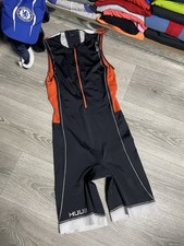Terno triplo sem mangas HUUB Triathlon RaceLine tamanho GG masculino preto laranja Elite comprar usado  Enviando para Brazil