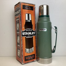 Garrafa a vácuo Stanley verde aço inoxidável 1,1 quarto 1,0 litro (H1) S#592, usado comprar usado  Enviando para Brazil