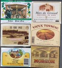 Lot étiquettes vin d'occasion  Saint-Perdon