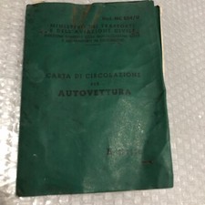 Carta circolazione foglio usato  Torre Canavese