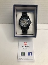 Relógio de pulso mecânico Alps Sewor preto fecho ajustado relógio da moda masculino comprar usado  Enviando para Brazil
