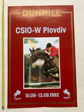 Dunhill Volvo Horse jumping Plovdiv bulgaria 1992 vintage poster comprar usado  Enviando para Brazil