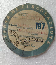 Tassa circolazione 1974 usato  Perugia