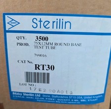 Sterilin rt30 75x12mm for sale  LONDON