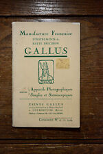 Catalogue gallus simple d'occasion  Expédié en Belgium