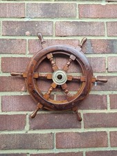 Wooden boat steering for sale  BOGNOR REGIS