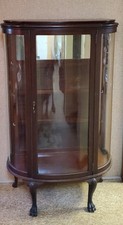 Curio cabinet curved for sale  Rockfall