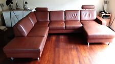 Sofa leder braun gebraucht kaufen  Bremen