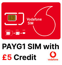 Vodafone sim payg1 for sale  WATFORD