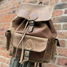 Genuine leather rucksack for sale  PRESTON