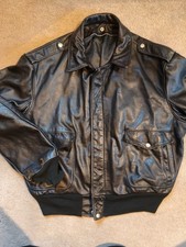 Schott black leather for sale  LEEDS