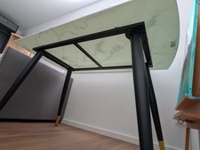 Glastisch marmor ptik gebraucht kaufen  Radebeul