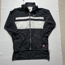 Jaqueta vintage Nike corta-vento anos 90 com prata swoosh corrida grande comprar usado  Enviando para Brazil