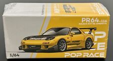 Pop Race Mazda RX7 RE-Amemiya carrocería ancha amarillo 1:64 PR640116, usado segunda mano  Embacar hacia Argentina