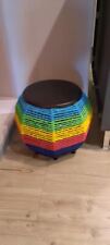 Pouf tavolini colorato usato  Seregno