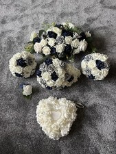Wedding flowers navy for sale  LEEDS