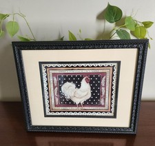 Decoração de parede com moldura de qualidade de quadro de galo ~ Excelente estado usado, usado comprar usado  Enviando para Brazil