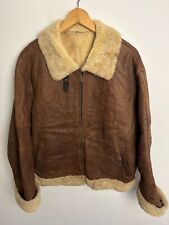 Shearling aviator jacket for sale  DERBY