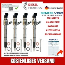 4 X Injecteur 03L130277B Siemens VW Moteur 1,6 Tdi Continental Cayb VDO, używany na sprzedaż  Wysyłka do Poland