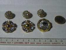 Bottoni gioiello strass usato  Como