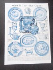 Blue china vintage for sale  NORWICH