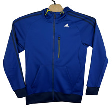 adidas Bluza z kapturem Kurtka męska Rozmiar S Niebieska Bluza Pełny zamek błyskawiczny Haftowana Climalite, używany na sprzedaż  Wysyłka do Poland