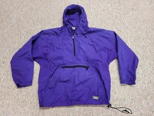 Jaqueta LL Bean Masculina Grande Roxa Anorak Bolsa Canguru Pulôver Quebra-Vento EUA comprar usado  Enviando para Brazil