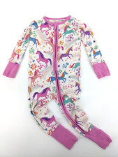 Pijama Little Sleepies unicórnio peça única bebê menina tamanho 6-12 meses, usado comprar usado  Enviando para Brazil