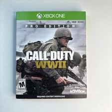 Call of Duty: WWII Pro Edition (XBOX One) estojo de livro de aço + disco + inserções na caixa comprar usado  Enviando para Brazil