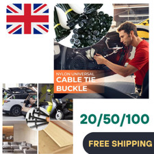 Fivela de amarração de cabo universal de náilon, suporte de amarração de náilon resistente com travamento automático comprar usado  Enviando para Brazil