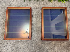 Pair glass fronted for sale Pair glass fronted for sale  POOLE