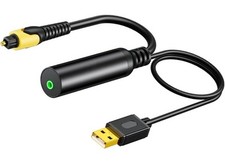 Cable óptico de sonido digital 3,5 mm - Adaptador convertidor USB receptor Spdif coaxial segunda mano  Embacar hacia Mexico