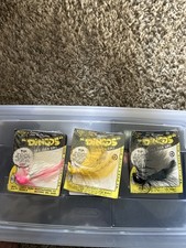 3 gabaritos vintage Dingos rosa amarelo preto Lindy's Tackle comprar usado  Enviando para Brazil