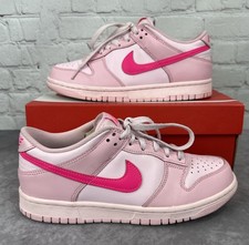 Nike Dunk Low GS Soft Triple Pink - Tamanho Youth 6.5y com caixa comprar usado  Enviando para Brazil