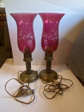 Pair vtg cranberry for sale  Bordentown